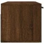 Armario de pared madera ingeniería marrón roble 100x36,5x35 cm by , Lockers and storage cabinets - Ref: Foro24-830163, Price:...
