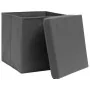 Cajas de almacenaje con tapas 4 uds gris 28x28x28 cm von , Aufbewahrungskörbe - Ref: Foro24-325192, Preis: 27,70 €, Rabatt: -5%%