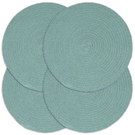 Manteles individuales redondos 4 uds algodón verde liso 38 cm | Foro24.es | Tu tienda online para hogar, jardín y más Foro24.es