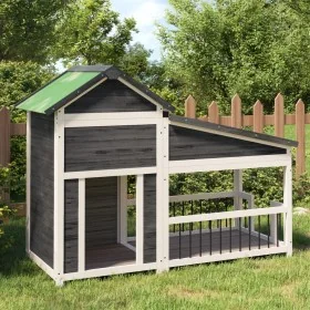 Comprar Caseta para perros madera maciza de pino