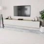 Mueble de TV 2 piezas madera ingeniería blanco brillo y roble von , TV-Möbel - Ref: Foro24-275114, Preis: 208,50 €, Rabatt: -5%%