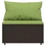 Set muebles de jardín 4 piezas y cojines ratán sintético marrón by , Outdoor sofas - Ref: Foro24-319829, Price: 345,60 €, Dis...