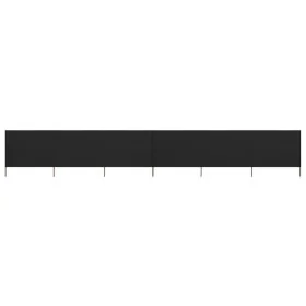 Paravientos de playa de 6 paneles tela negro 800x80 cm by , Umbrellas - Ref: Foro24-47172, Price: 55,83 €, Discount: -5%%