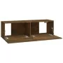 Muebles de pared de TV 2 uds madera roble ahumado 100x30x30 cm | Foro24.es | Tu tienda online para hogar, jardín y más Foro24.es