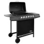 Barbacoa de gas con 6 fogones negra by , Barbecues - Ref: Foro24-3053628, Price: 247,65 €, Discount: -5%%