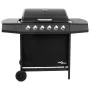 Barbacoa de gas con 6 fogones negra by , Barbecues - Ref: Foro24-3053628, Price: 247,65 €, Discount: -5%%