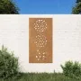 Adorno de pared de jardín acero corten diseño de hoja 105x55 cm de , Carteles, copias y arte visual - Ref: Foro24-824494, Pre...