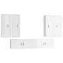 Set de muebles de TV 6 pzas madera contrachapada blanco brillo by , TV Furniture - Ref: Foro24-3188864, Price: 422,24 €, Disc...