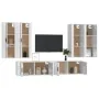 Set de muebles de TV 6 pzas madera contrachapada blanco brillo by , TV Furniture - Ref: Foro24-3188864, Price: 422,24 €, Disc...