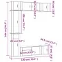Set de muebles de TV 7 pzas madera contrachapada blanco brillo by , TV Furniture - Ref: Foro24-3188824, Price: 379,00 €, Disc...