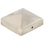 Tapas piramidales postes valla 6 uds acero inoxidable 81x81 mm by , Accessories for gates and fences - Ref: Foro24-145486, Pr...