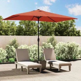 Sombrilla de jardín con palo de metal terracota 300x200 cm von , Sonnenschirme - Ref: Foro24-44504, Preis: 66,85 €, Rabatt: -5%%