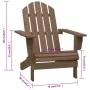 Silla de jardín de madera marrón de , Sillas de jardín - Ref: Foro24-45703, Precio: 73,46 €, Descuento: -5%%