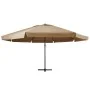 Sombrilla de jardín con palo de aluminio taupe 600 cm de , Sombrillas - Ref: Foro24-47373, Precio: 260,40 €, Descuento: -5%%