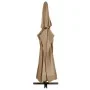 Sombrilla de jardín con palo de aluminio taupe 600 cm de , Sombrillas - Ref: Foro24-47373, Precio: 260,40 €, Descuento: -5%%