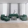 Juego de sofás con cojines 4 piezas terciopelo verde oscuro by , Sofas - Ref: Foro24-3201488, Price: 692,71 €, Discount: -5%%