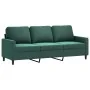 Juego de sofás con cojines 4 piezas terciopelo verde oscuro by , Sofas - Ref: Foro24-3201488, Price: 692,71 €, Discount: -5%%