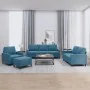 Juego de sofás con cojines 4 piezas terciopelo azul | Foro24.es | Tu tienda online para hogar, jardín y más Foro24.es