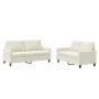 Juego de sofás con cojines 2 piezas terciopelo crema by , Sofas - Ref: Foro24-3201504, Price: 479,46 €, Discount: -5%%