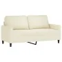 Juego de sofás con cojines 2 piezas terciopelo crema by , Sofas - Ref: Foro24-3201504, Price: 479,46 €, Discount: -5%%