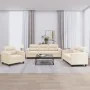 Juego de sofás con cojines 3 piezas tela microfibra beige by , Sofas - Ref: Foro24-3202295, Price: 771,59 €, Discount: -5%%