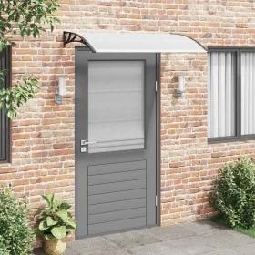 Marquesina para puerta PC negro y transparente