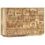 Armario Alphabet con 6 cajones madera maciza mango 120x35x79 cm | Foro24.es | Tu tienda online para hogar, jardín y más Foro24.es