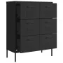 Armario de almacenamiento acero negro 80x35x101,5 cm de , Taquillas y armarios de almacenamiento - Ref: Foro24-336151, Precio...