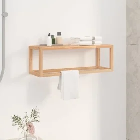 Toallero de madera maciza nogal 60x20x20 cm by , Towel racks - Ref: Foro24-350373, Price: 29,46 €, Discount: -5%%
