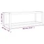 Toallero de madera maciza nogal 60x20x20 cm by , Towel racks - Ref: Foro24-350373, Price: 29,46 €, Discount: -5%%