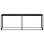 Mesa consola vidrio templado negro 220x35x75,5 cm de , Mesas auxiliares - Ref: Foro24-331691, Precio: 107,31 €, Descuento: -5%%