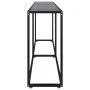 Mesa consola vidrio templado negro 220x35x75,5 cm de , Mesas auxiliares - Ref: Foro24-331691, Precio: 107,31 €, Descuento: -5%%