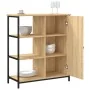 Aparador de madera de ingeniería roble Sonoma 70x30x80 cm by , Sideboards - Ref: Foro24-835490, Price: 77,34 €, Discount: -5%%