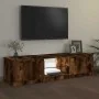 Mueble de TV con luces LED roble ahumado 140x40x35,5 cm by , TV Furniture - Ref: Foro24-822681, Price: 83,41 €, Discount: -5%%
