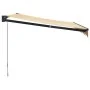 Toldo retráctil aluminio y tela amarillo y blanco 3,5x2,5 m von , Markisen - Ref: Foro24-3154457, Preis: 200,53 €, Rabatt: -5%%