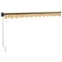 Toldo retráctil aluminio y tela amarillo y blanco 3,5x2,5 m von , Markisen - Ref: Foro24-3154457, Preis: 200,53 €, Rabatt: -5%%
