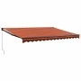 Toldo retráctil aluminio y tela naranja y marrón 4,5x3 m de , Toldos - Ref: Foro24-3154469, Precio: 303,09 €, Descuento: -5%%