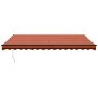 Toldo retráctil aluminio y tela naranja y marrón 4,5x3 m de , Toldos - Ref: Foro24-3154469, Precio: 303,09 €, Descuento: -5%%