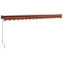 Toldo retráctil aluminio y tela naranja y marrón 4,5x3 m de , Toldos - Ref: Foro24-3154469, Precio: 303,09 €, Descuento: -5%%