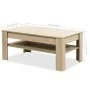 Mesa de centro madera de ingeniería roble 110x65x48 cm von , Couchtisch - Ref: Foro24-244860, Preis: 155,12 €, Rabatt: -5%%