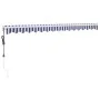 Toldo retráctil automático azul y blanco 4,5x3 m von , Markisen - Ref: Foro24-3154474, Preis: 370,99 €, Rabatt: -5%%
