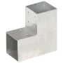 Conectores de postes en L 4 uds metal galvanizado 101x101 mm de , Postes de cerca - Ref: Foro24-145478, Precio: 60,29 €, Desc...