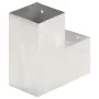 Conectores de postes en L 4 uds metal galvanizado 101x101 mm de , Postes de cerca - Ref: Foro24-145478, Precio: 60,29 €, Desc...
