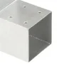 Conectores de postes en L 4 uds metal galvanizado 101x101 mm de , Postes de cerca - Ref: Foro24-145478, Precio: 60,29 €, Desc...
