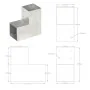 Conectores de postes en L 4 uds metal galvanizado 101x101 mm de , Postes de cerca - Ref: Foro24-145478, Precio: 60,29 €, Desc...