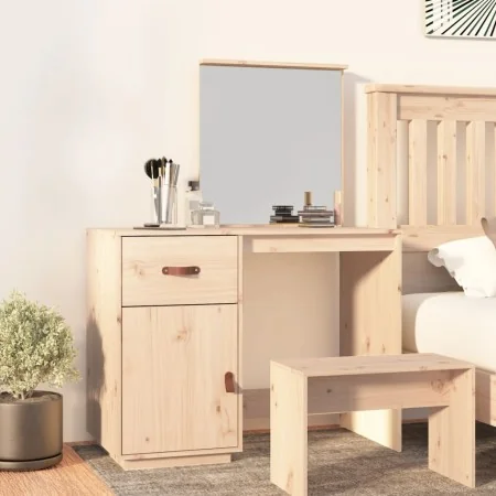 Mesa tocador de madera maciza de pino 95x50x134 cm von , Schlafzimmerkommoden - Ref: Foro24-820087, Preis: 116,31 €, Rabatt: ...