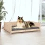 Cama para perros madera maciza de pino 95,5x65,5x28 cm by , Beds for dogs - Ref: Foro24-821457, Price: 75,82 €, Discount: -5%%