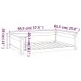 Cama para perros madera maciza de pino 95,5x65,5x28 cm by , Beds for dogs - Ref: Foro24-821457, Price: 75,82 €, Discount: -5%%