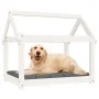 Cama para perros madera maciza de pino blanco 81x60x70 cm | Foro24.es | Tu tienda online para hogar, jardín y más Foro24.es