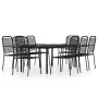 Juego de comedor de jardín 9 piezas negro von , Gartensets - Ref: Foro24-3099142, Preis: 612,26 €, Rabatt: -5%%